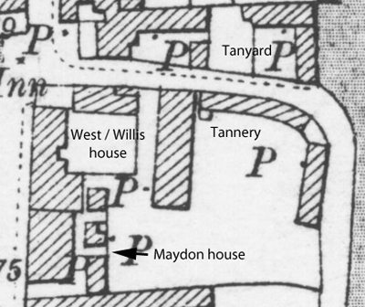 Plan showing property around Greyhound Lane
