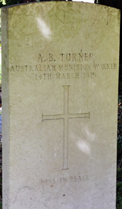 Gravestone of A.B. Turner