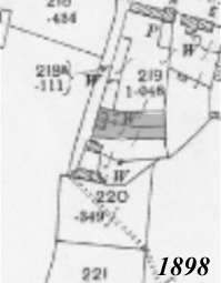 Plan showing the location of the two cottages