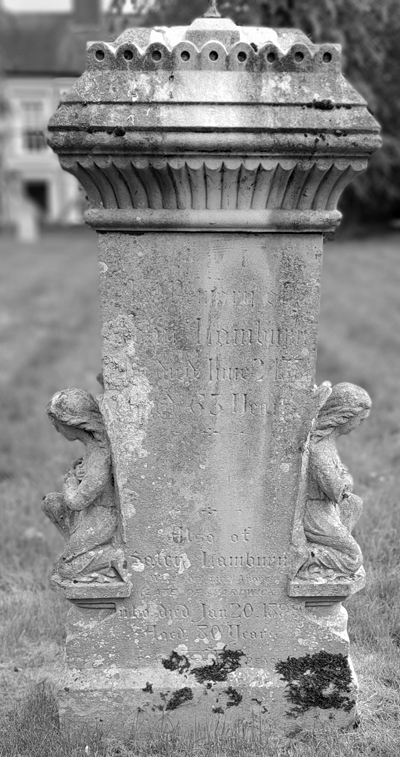 Gravestone of John and Saley Lamburn