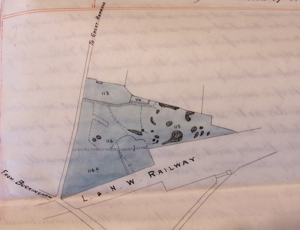 Plan of Brickyard site from conveyance
