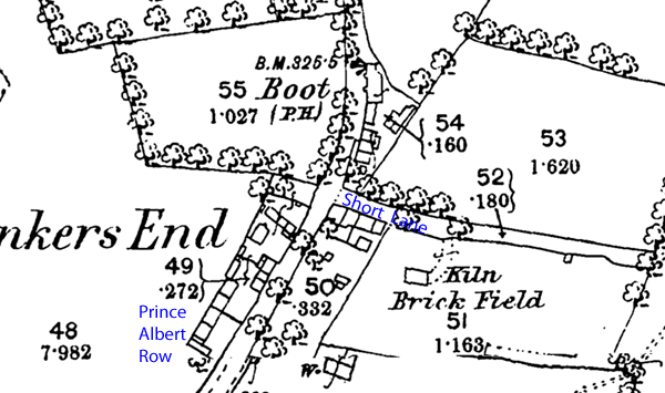 Map of Tinkers End, 1880