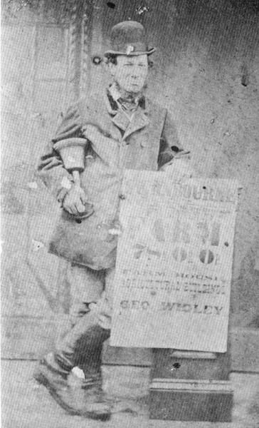 Man holding a poster