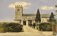 A postcard of St Laurence Church (Winslow History, www.winslow-history.org.uk)