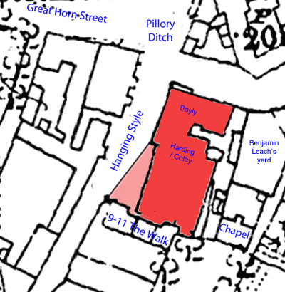 Suggested plan of 1697 fire