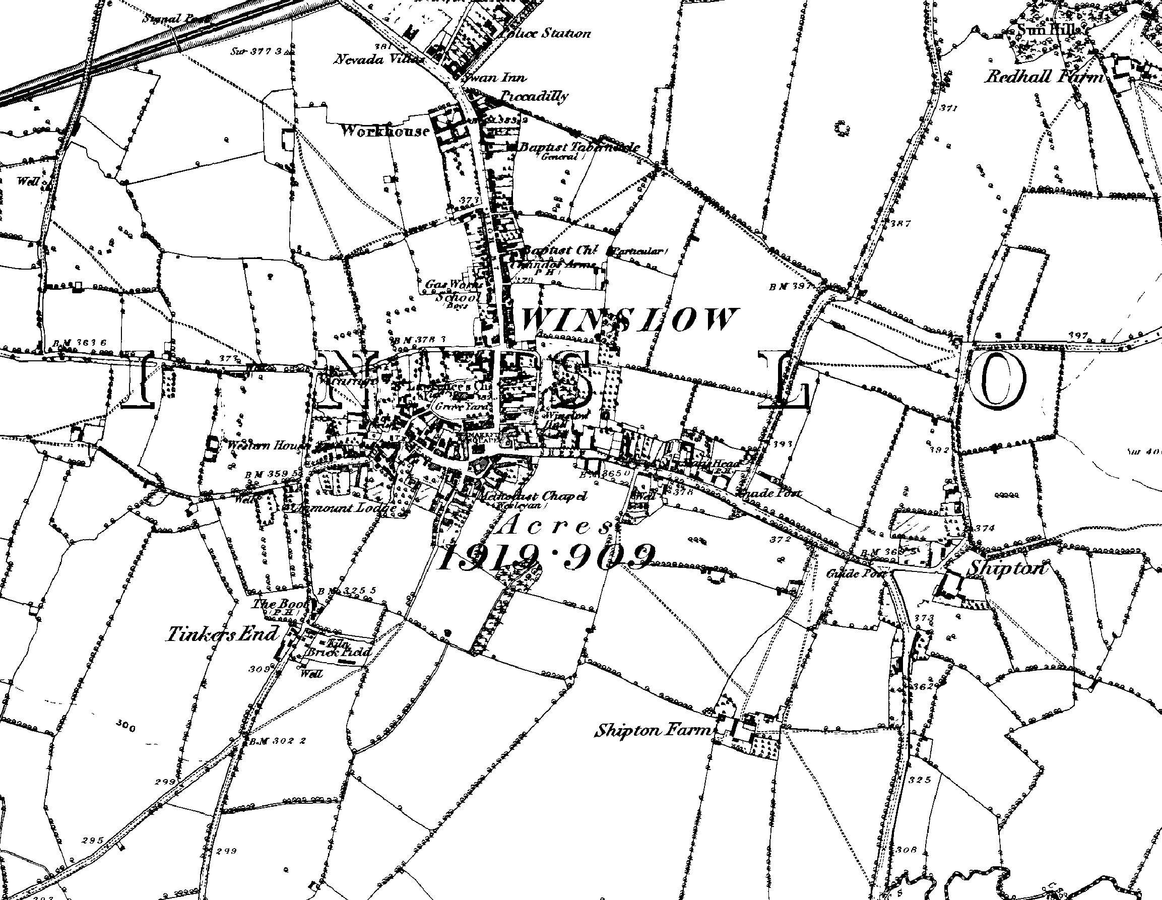 Cottesloe Hundred map