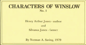 Cover of Characters of Winslow no.1