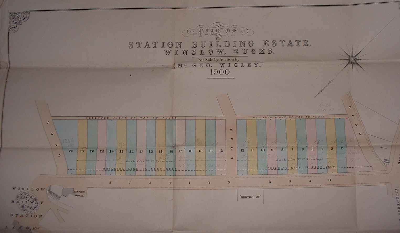 Plan from 1900 sale