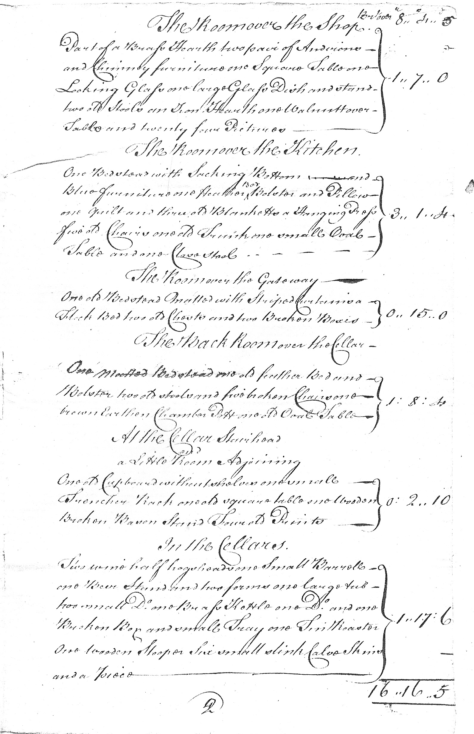 Inventory of Henry Stuchbury p2